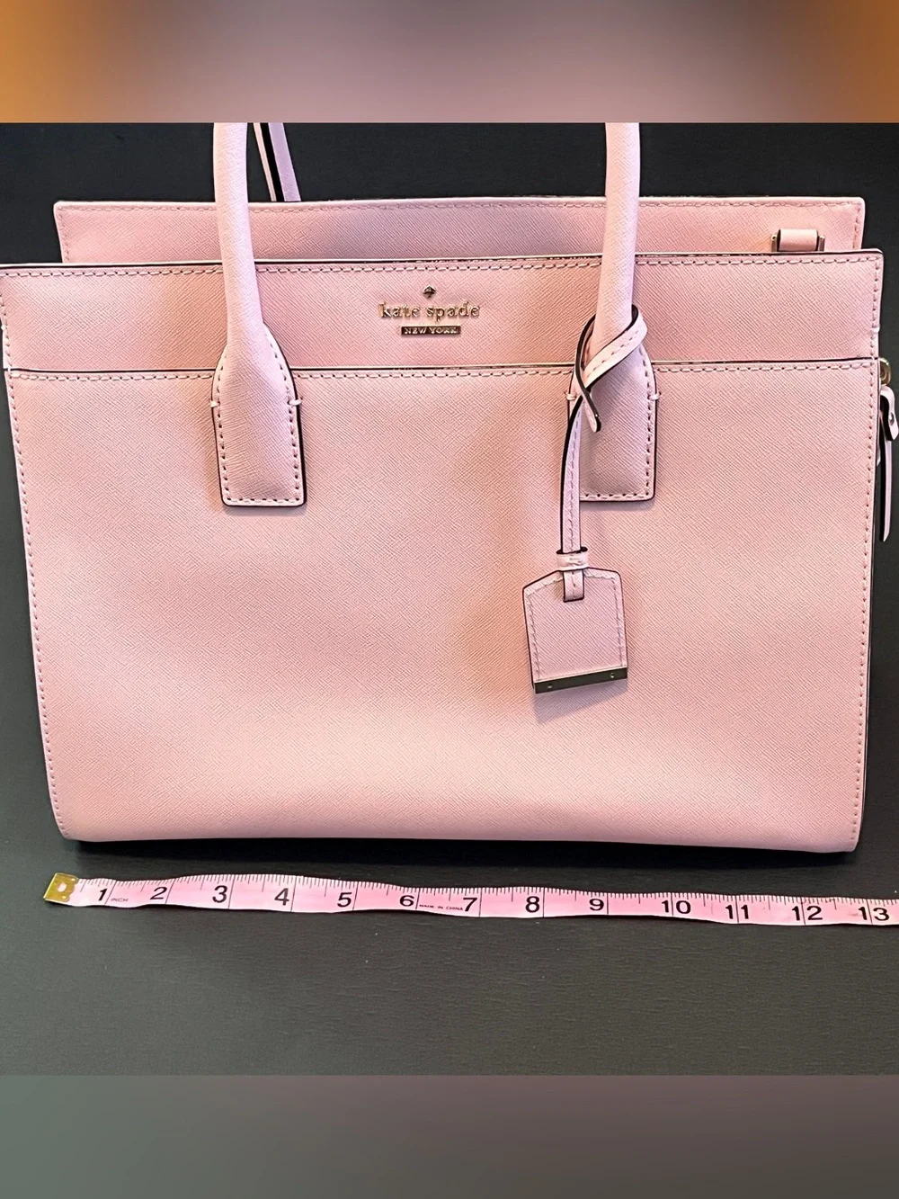 Kate Spade Cameron Medium Satchel Blush Pink Saffiano Leather NWOT Crossbody